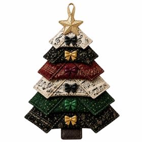 DIY Multi-Layer Fabric Tree Ornament Sewing Set (Musical Note Style), Decorative Supplies, Decoration for Home Decor (Option: Default)