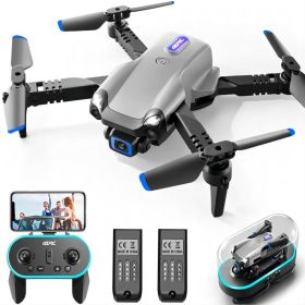 V20 RC Drone WIFI FPV 6K HD Dual Camera Gesture Photo Foldable Quadcopter 2 Battery,Suitable For Beginners.Logistics Is Randomly Sent By UPS, USP (Option: Black)