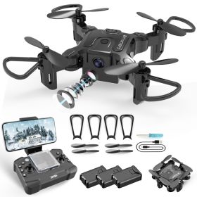 US V2 Mini RC Drone Selfie WIFI FPV With HD Camera Foldable Arm RC Quadcopter Toy.Logistics Is Randomly Sent By UPS, USPS,UNI,GOFO. (Option: Black)