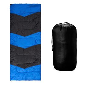 Lightweight Sleeping Bag For Backpacking, Hiking, Waterproof Compact Envelope Sleeping Bag For Cold & Warm Weather, Blue (Option: Default)