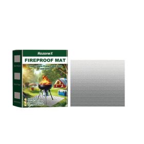 Portable BBQ Fire Pad Series Outdoor Lawn Terrace BBQ Fireproof Waterproof Protective Pad (02) (Option: Default)