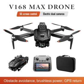 V168Pro Max Drone  8K HD, 4.5-inch Screen, With GPS Positioning Function, And Carbon Fiber Pattern Finish. (Option: V168Pro Carbon fiber pattern)